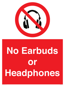 No Earbuds or Headphones